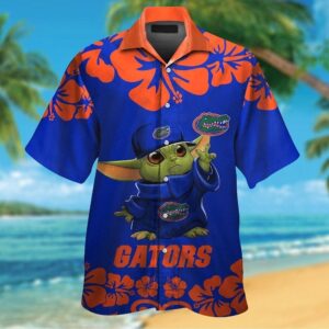 Florida Gators Baby Yoda Tropical Hawaiian Shirt For Men And Women