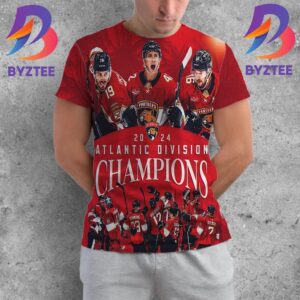 Florida Panthers 2024 Atlantic Division Champions Race To Stanley Cup Playoff All Over Print Shirt