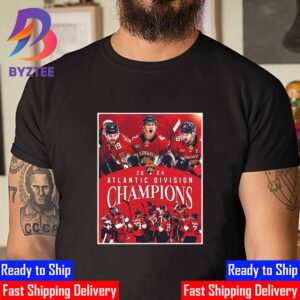 Florida Panthers 2024 Atlantic Division Champions Race To Stanley Cup Playoff Unisex T-Shirt