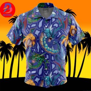 Flying Type Pokemon Pokemon For Men And Women In Summer Vacation Button Up Hawaiian Shirt