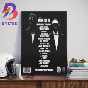 Future And Metro Boomin We Still Dont Trust You Tracklist Home Decor Poster Canvas