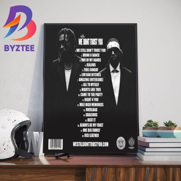 Future And Metro Boomin We Still Dont Trust You Tracklist Home Decor Poster Canvas