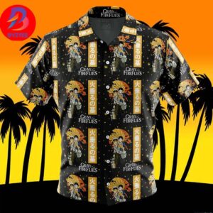 Grave of the Fireflies Studio Ghibli For Men And Women In Summer Vacation Button Up Hawaiian Shirt