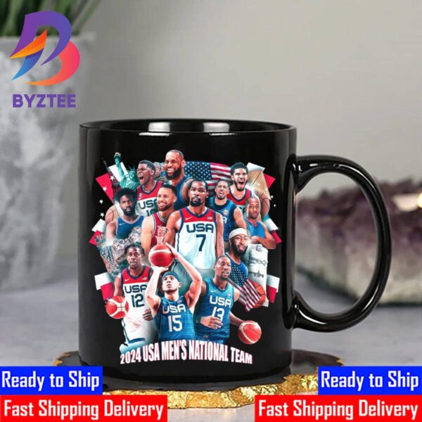 Greatness Unites The 2024 USA Mens National Team Squad For Olympic Paris Ceramic Mug