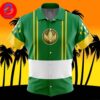 Green Ranger Pattern Mighty Morphin Power Rangers For Men And Women In Summer Vacation Button Up Hawaiian Shirt