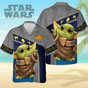 Grogu Takes Center Stage On Star Wars Hawaiian Shirt For Men And Women