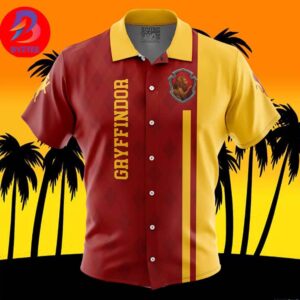 Gryffindor Harry Potter For Men And Women In Summer Vacation Button Up Hawaiian Shirt