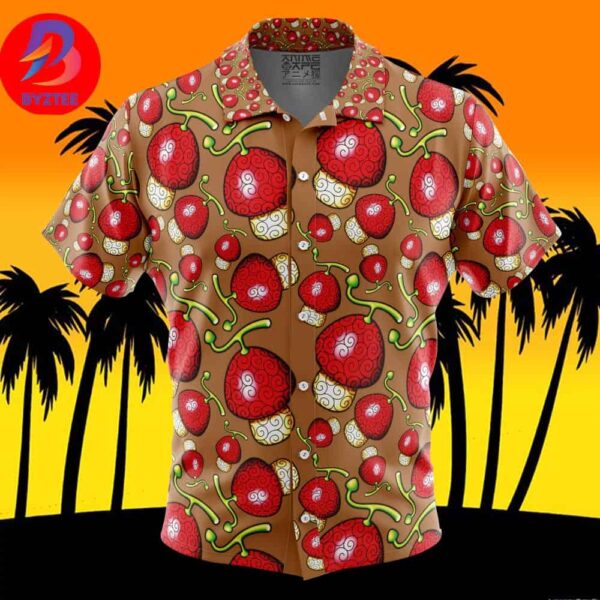 Hito Hito no Mi One Piece For Men And Women In Summer Vacation Button Up Hawaiian Shirt