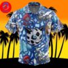 Ice Type Pattern Pokemon For Men And Women In Summer Vacation Button Up Hawaiian Shirt