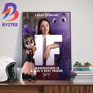 Imagination Is A Girls Best Friend Cailey Fleming Is Bea In If Movie Official Poster Home Decor Poster Canvas