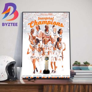 Inaugural Womens Basketball Invitation Tournament WBIT Champions Are Ilinois Fighting Illini Womens Basketball Home Decor Poster Canvas