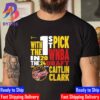 Indiana Fever Select Caitlin Clark 1st Draft Pick in 2024 WNBA Draft Unisex T-Shirt