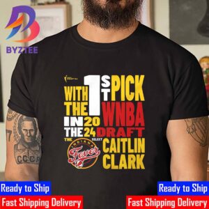 Indiana Fever Caitlin Clark With The 1st Pick In The 2024 WNBA Draft First Pick Unisex T-Shirt