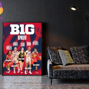Indiana Fever Represent WNBA 2024 Team Squad With Caitlin Clark Home Decor Poster Canvas