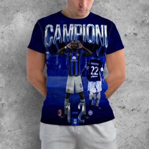 Inter Milan Campioni D’Italia 2023-2024 IM 2 Stars Collection 20 Italian Champions After Wins AC Milan All Over Print Shirt