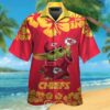 Kansas City Chiefs NFL Baby Yoda Name Personalized Tropical Hawaiian Shirt For Men And Women