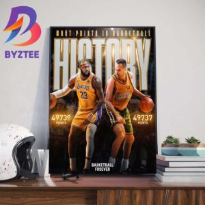 Lebron James Surpasses Oscar Schmidt As The All-Time Scoring Leader In All Of Basketball Wall Decor Poster Canvas