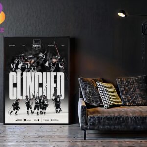 Los Angeles Kings Clinched NHL The Stanley Cup Playoffs 2024 Home Decor Poster Canvas