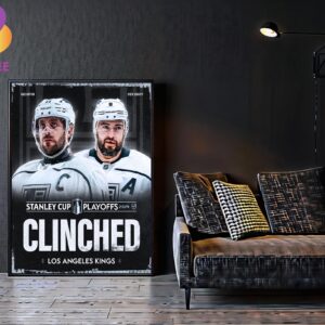 Los Angeles Kings The Kings Clinched 2024 NHL The Stanley Cup Playoffs Home Decor Poster Canvas