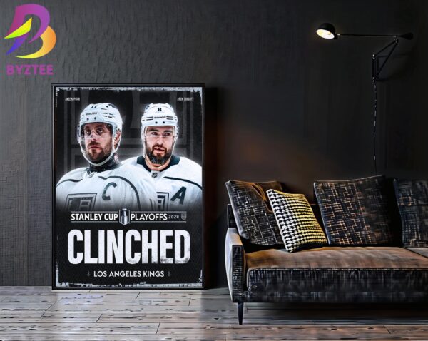 Los Angeles Kings The Kings Clinched 2024 NHL The Stanley Cup Playoffs Home Decor Poster Canvas