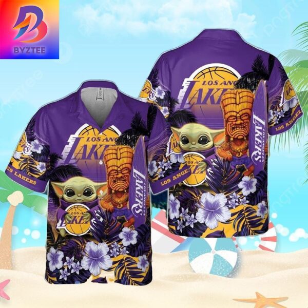 Los Angeles Lakers NBA Baby Yoda National Basketball Association Hawaiian Shirt For Men And Women