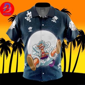 Luffy Gear5th One Piece For Men And Women In Summer Vacation Button Up Hawaiian Shirt