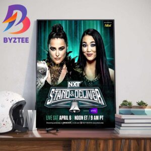 Lyra Valkyria Vs Roxanne Perez Fight Match at WWE NXT Stand And Deliver Home Decor Poster Canvas