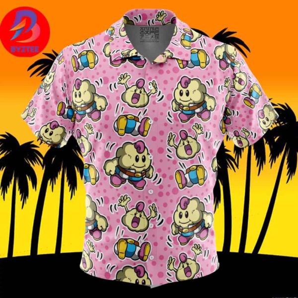 Mallow Super Mario Bros For Men And Women In Summer Vacation Button Up Hawaiian Shirt