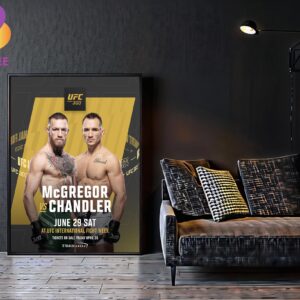 McGregor Vs Chandler At UFC International Fight Week June 29th UFC303 Home Decor Poster Canvas