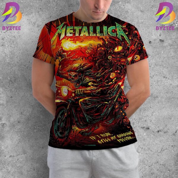 Metallica New Poster For 72 Seasons If I Run Still My Shadow Follow By Munk One All Over Print Shirt