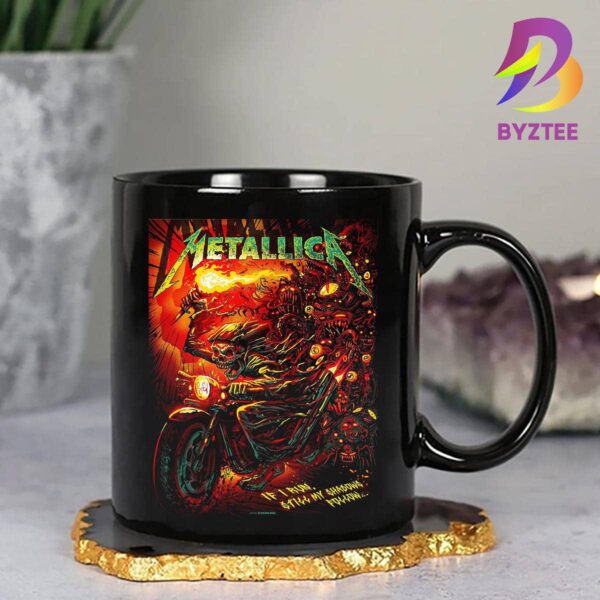 Metallica New Poster For 72 Seasons If I Run Still My Shadow Follow By Munk One Ceramic Mug