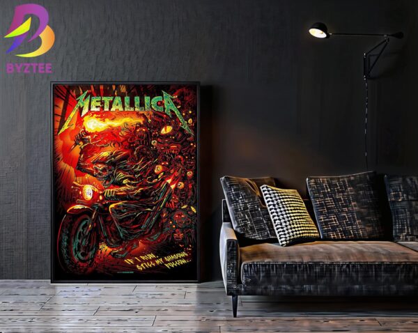 Metallica New Poster For 72 Seasons If I Run Still My Shadow Follow By Munk One Home Decor Poster Canvas