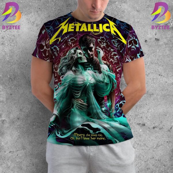 Metallica New Poster For 72 Seasons Misery She Loves Me Oh But I Love Her More By Andrew Cremeans Art All Over Print Shirt