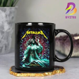 Metallica New Poster For 72 Seasons Misery She Loves Me Oh But I Love Her More By Andrew Cremeans Art Ceramic Mug