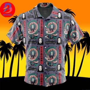 Mythical Spirited Away Studio Ghibli For Men And Women In Summer Vacation Button Up Hawaiian Shirt