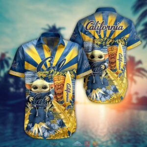 NCAA California Golden Bears Baby Yoda Trendy Aloha Hawaiian Shirt For Men And Women