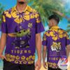 NCAA Marshall Thundering Herd Baby Yoda Tiki Flower Trendy Aloha Hawaiian Shirt For Men And Women