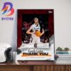 NCAA March Madness Womens Basketball Thank You Caitlin Clark For The Memories Home Decor Poster Canvas