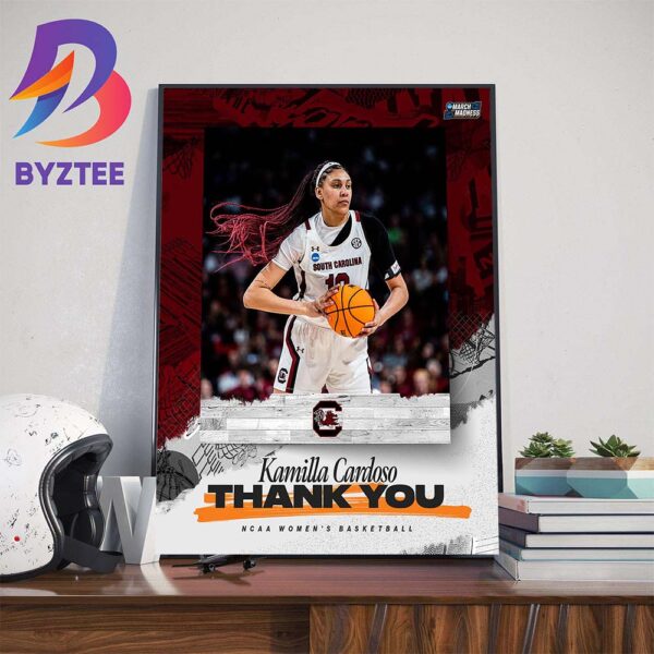 NCAA March Madness Womens Basketball Thank You Kamilla Cardoso For The Memories Home Decor Poster Canvas