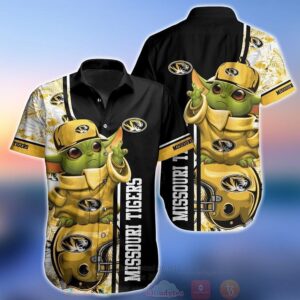 NCAA Missouri Tigers Baby Yoda Trendy Aloha Hawaiian Shirt For Men And Women