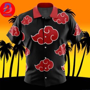Naruto Akatsuki For Men And Women In Summer Vacation Button Up Hawaiian Shirt