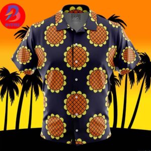 Navy Blue Monkey D Luffy Dressrosa One Piece For Men And Women In Summer Vacation Button Up Hawaiian Shirt