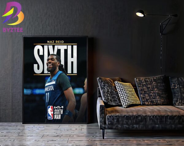 Naz Reid The 2023-24 Kia NBA Sixth Man Of The Year NBA Awards Home Decor Poster Canvas