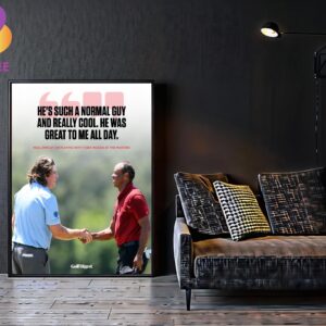 Neal Shipley On Playing With Tiger Woods At The Masters He Is Such A Normal Guy And Really Cool He Was Great To Me All Day PGA Tour Home Decor Poster Canvas