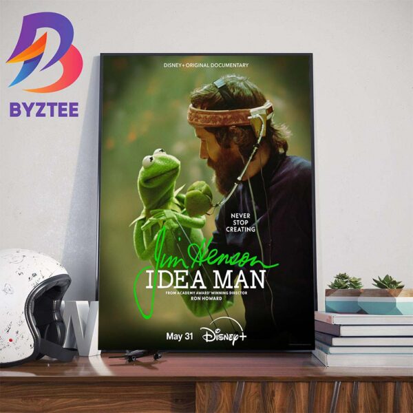 Never Stop Creating Idea Man Of Jim Henson Official Poster Home Decor Poster Canvas