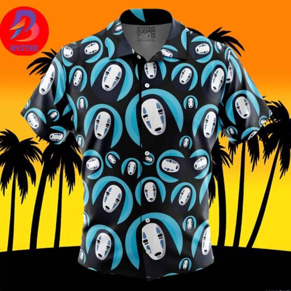 No Face Spirited Away For Men And Women In Summer Vacation Button Up Hawaiian Shirt