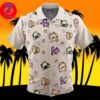 Normal Type Pokemon Pokemon For Men And Women In Summer Vacation Button Up Hawaiian Shirt