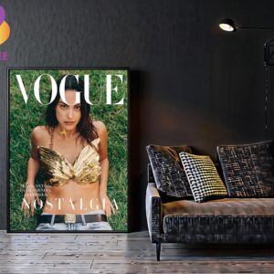 Nostalgia Camila Mendes Covers The Latest Issue Of Vogue Mexico 2024 Home Decor Poster Canvas