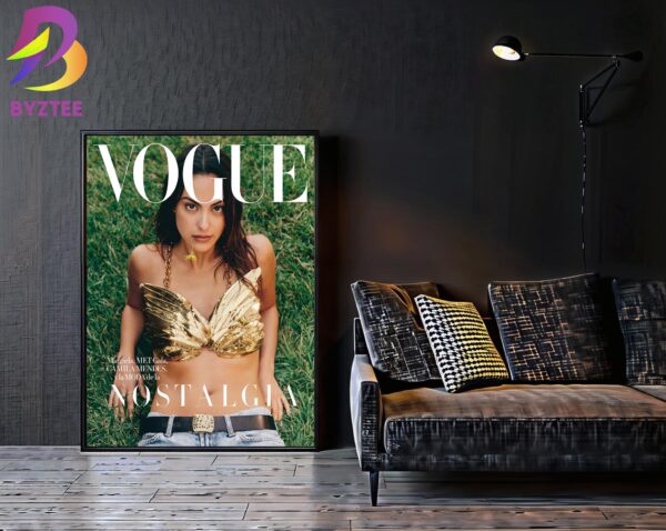 Nostalgia Camila Mendes Covers The Latest Issue Of Vogue Mexico 2024 Home Decor Poster Canvas