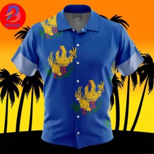 Ocean Chocobo Final Fantasy For Men And Women In Summer Vacation Button Up Hawaiian Shirt